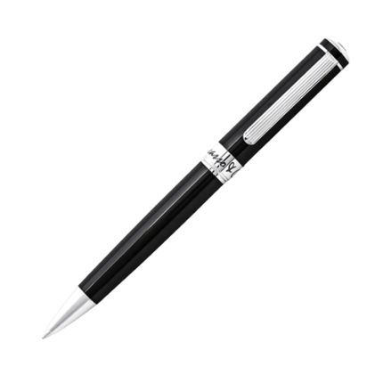 PICASSO AND CO Rhodium/Black Lacquer Ballpoint Pen P902BKS