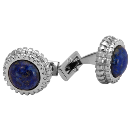 picasso-and-co-round-stainless-steel-cufflinks-witth-lapis-lazuli