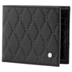 PICASSO AND CO WALLET BLACK IN CALF LEATHER WIHT EXTRA REMOVABLE CARDHOLDER