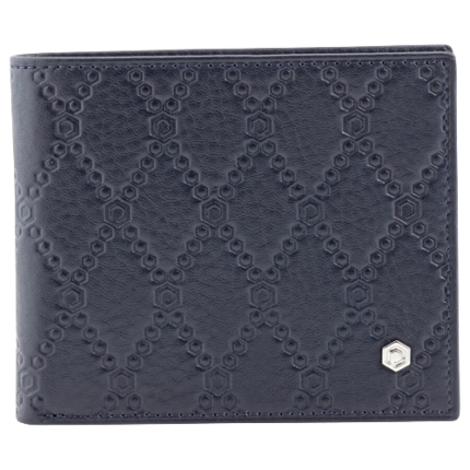 PICASSO AND CO WALLET BLUE IN CALF LEATHER WIHT EXTRA REMOVABLE CARD HOLDER PLG 1595 BLU
