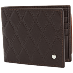 PICASSO AND CO WALLET BROWN IN CALF LEATHER WIHT EXTRA REMOVABLE CARD HOLDER