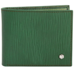 PICASSO AND CO WALLET GREEN IN CALF LEATHER WIHT EXTRA REMOVABLE CARD HOLDER