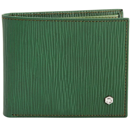 PICASSO AND CO WALLET GREEN IN CALF LEATHER WIHT EXTRA REMOVABLE CARD HOLDER