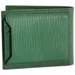 PICASSO AND CO WALLET GREEN IN CALF LEATHER WIHT EXTRA REMOVABLE CARD HOLDER