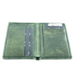 PICASSO AND CO LEATHER VERTICAL CARD HOLDER GREEN