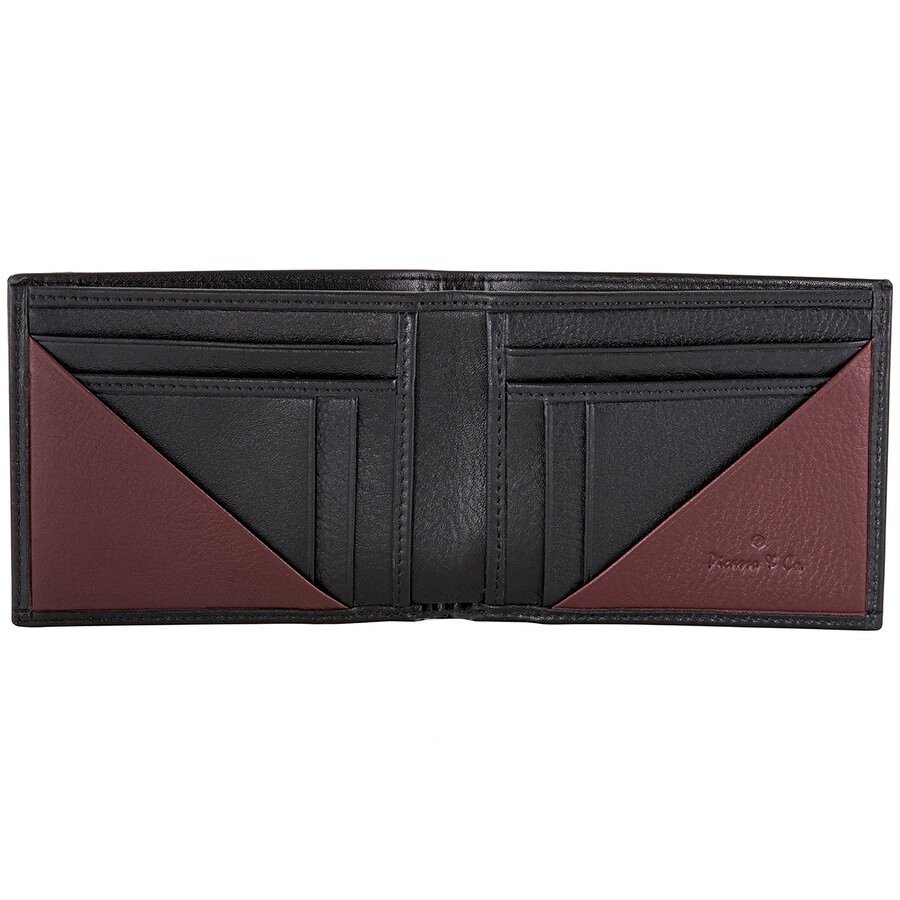 Gucci Black Key Holder Leather Trifold Wallet