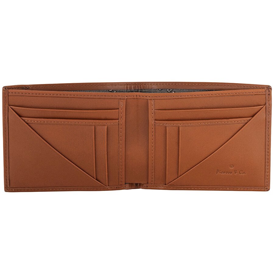 Picasso and Co Embossed Leather Card Holder Black, Brown, Tan