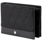 PICASSO AND CO TWO TONE LEATHER WALLET BLACL GRAY
