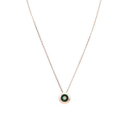 diamond necklace - rose gold