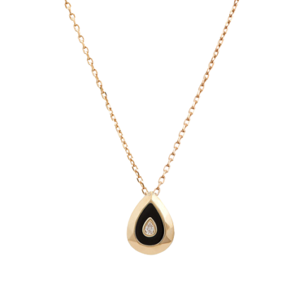 Picasso and Co Ladies nacklace yellow gold 18k 0.05 Ct Pear Cut Diamond Pendant PPDCP01 yellow