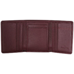 PICASSO AND CO LEATHER FOLD BURGUNDY CARD HOLDER