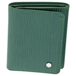 PICASSO AND CO LEATHER DOUBLE FOLD GREEN CARD HOLDER