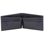 PICASSO AND CO SLIM WALLET MONEY CLIP IN CALF LEATHER