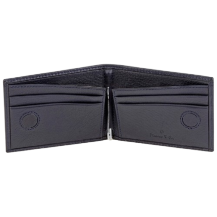 PICASSO AND CO SLIM WALLET MONEY CLIP IN CALF LEATHER