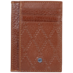 PICASSO AND CO EMBOSSED LEATHER CARD HOLDER  750-TAN