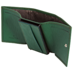 PICASSO AND CO LEATHER CARD HOLDER WITH STAINLESS STEEL SLIDE UP SYSTEM - 752 - Green - Image 2